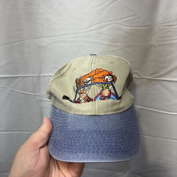 Vintage Embroidered Deer Hunting Hat Adjustable Strap Unisex Cap OSFA - Picture 1 of 6